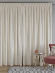 Ivory Cream 100% Cotton Made to Measure Curtains - Image 2 of 9