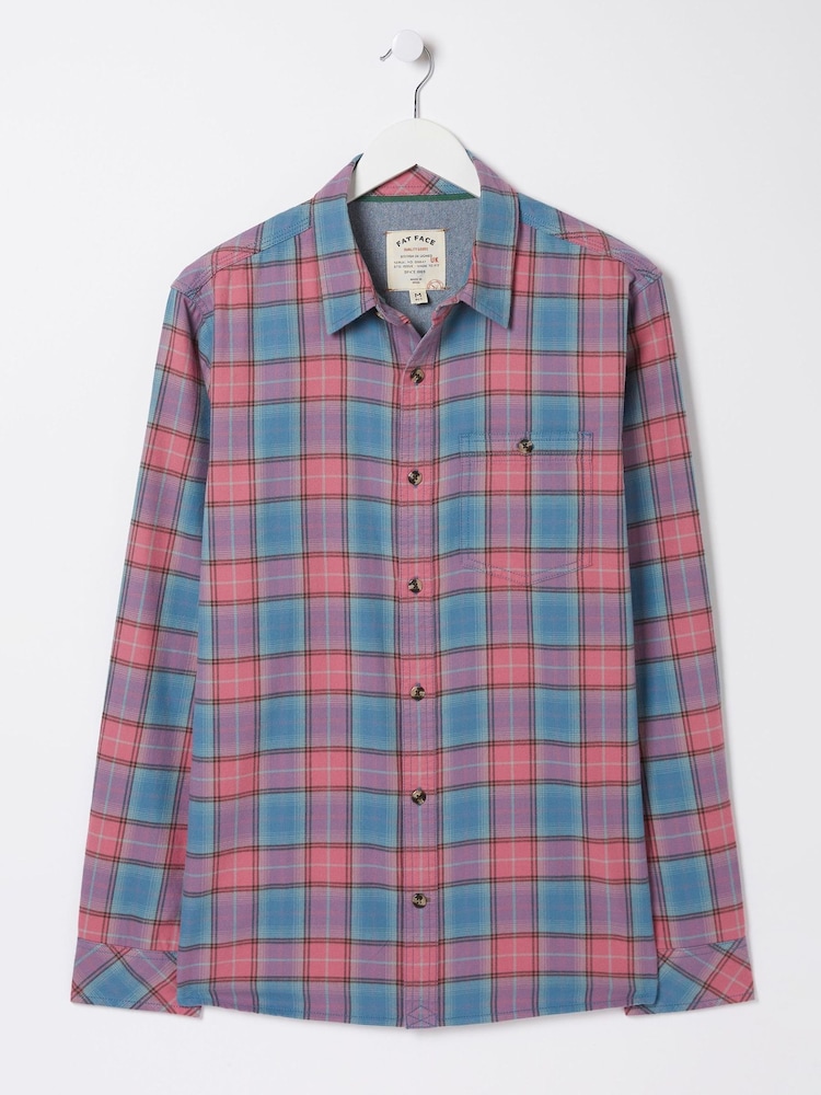 FatFace Pink Bibury Check Shirt - Image 5 of 5
