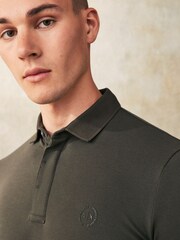 Vert olive - Polo Armani Exchange à manches longues - Image 3 of 5