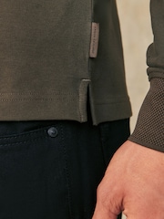 Vert olive - Polo Armani Exchange à manches longues - Image 4 of 5