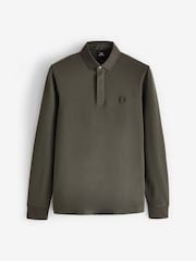 Vert olive - Polo Armani Exchange à manches longues - Image 5 of 5