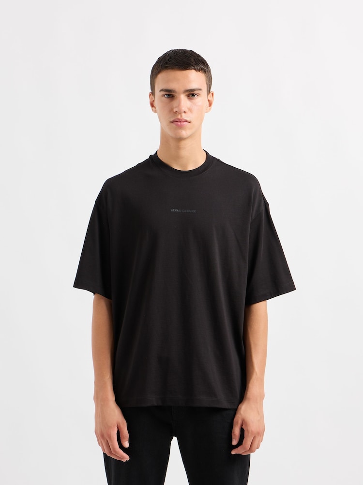 Armani Exchange Oversize Fit 100% Cotton Back Logo T-Shirt - Image 1 of 4
