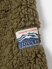 Joules Boys' Billy Khaki Green Half Zip Borg Fleece - Image 4 of 6