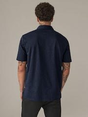 Armani Exchange Logo Print 100% Cotton Polo Shirt - Image 2 of 4