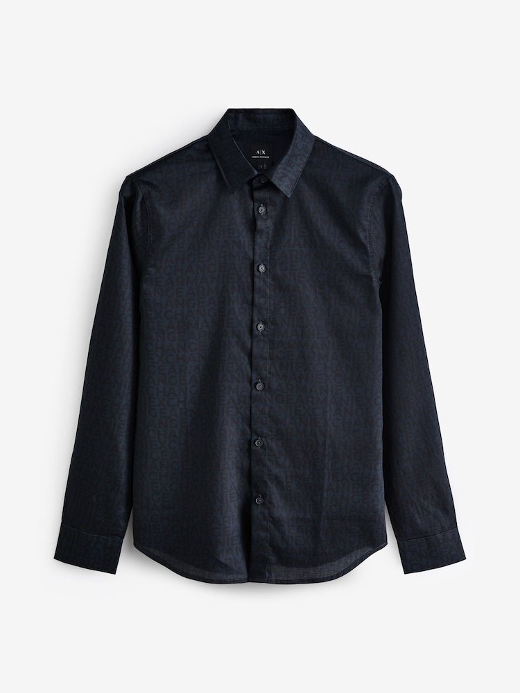 Armani Exchange Logo 100% Cotton Shirt - Image 5 of 5