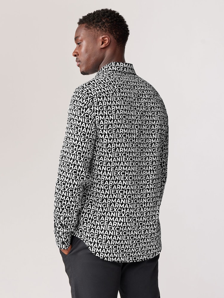 Armani Exchange Logo 100% Cotton Shirt - Image 2 of 5