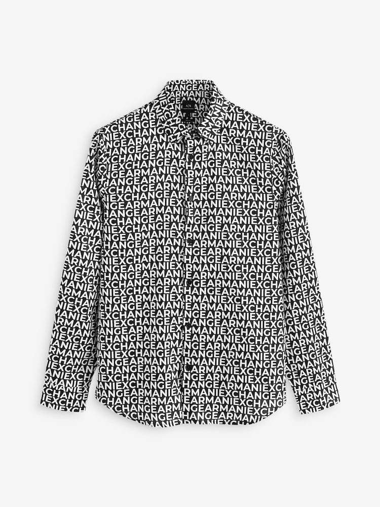 Armani Exchange Logo 100% Cotton Shirt - Image 5 of 5