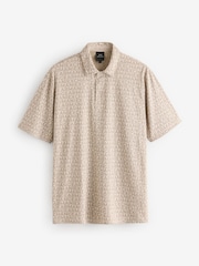 Armani Exchange Logo Print 100% Cotton Polo Shirt - Image 1 of 4