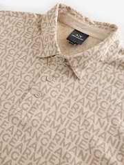 Armani Exchange Logo Print 100% Cotton Polo Shirt - Image 3 of 4