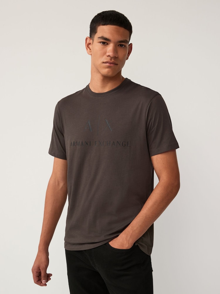 Armani Exchange Logo 100% Cotton T-Shirt - Image 1 of 4