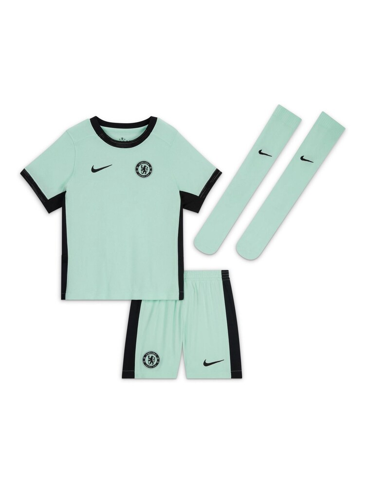 Nike Green Chelsea Third Stadium Kit 2023-24 Little Kids - Image 2 of 3