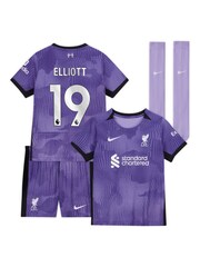 Nike Purple Liverpool Third Stadium Kit Shirt 2023-24 Little Kids - Image 1 of 3