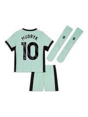 Nike Green/Black Chelsea Third Stadium Kit 2023-24 Little Kids - Image 3 of 3