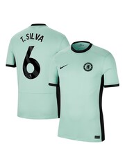 Nike Green Thiago - 6 Chelsea FC Stadium 23/24 Third Football Shirt Womens - Image 1 of 3