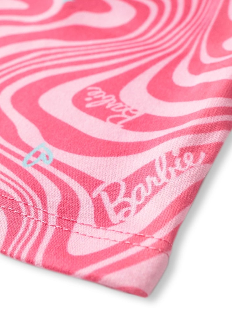 Vanilla Underground Pink Girls Barbie Long Leg Pyjamas and Scrunchie - Image 5 of 5