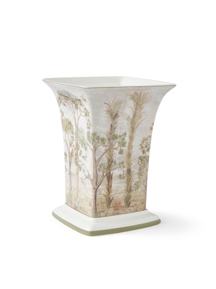 Spode Kit Kemp Tall Trees Square Vase - Image 1 of 4