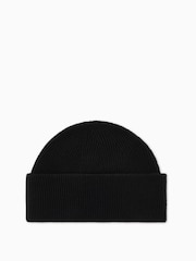 Armani Exchange Logo Bonnet Noir Chapeaux - Image 3 de 3