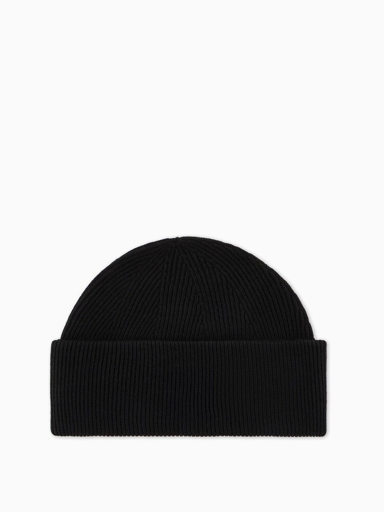 Armani Exchange Logo Bonnet Noir Chapeaux - Image 3 de 3