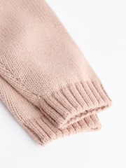 Beige Baby Bunny 100% Cotton Knitted Cardigan - Image 6 of 7