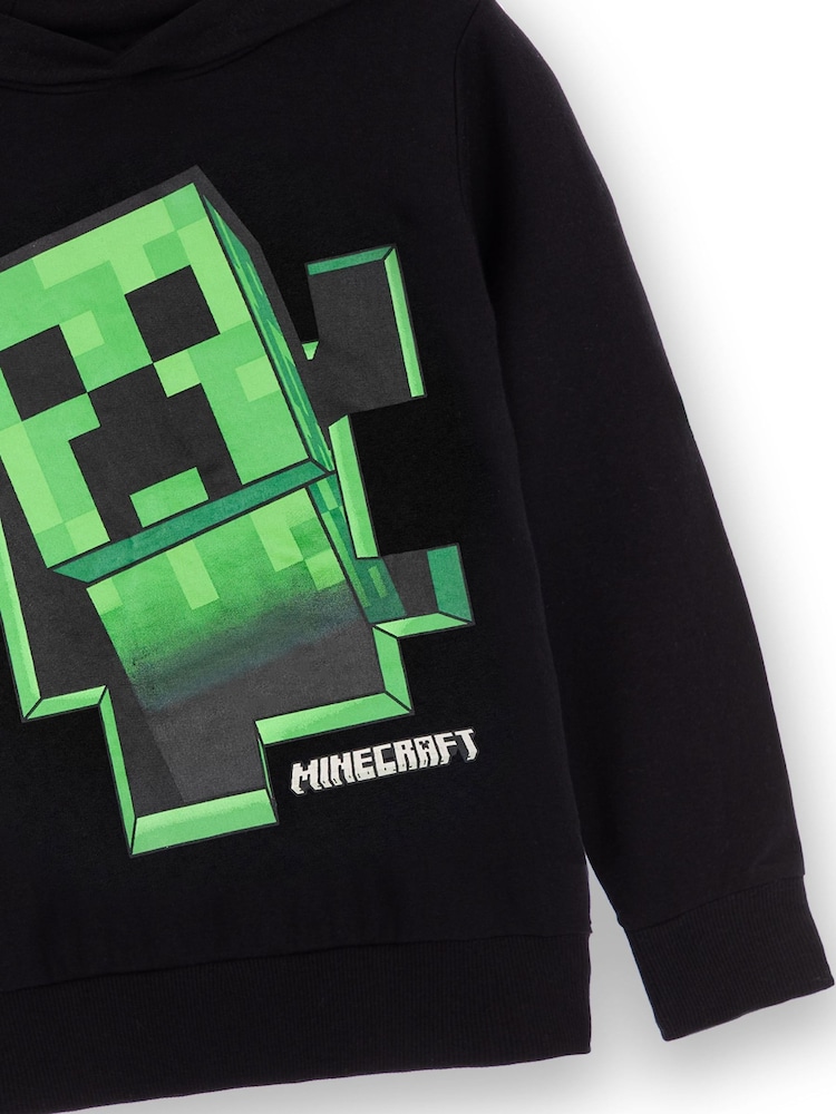 Vanilla Underground Boys Black Minecraft 100% Cotton Hoodie - Image 4 of 6