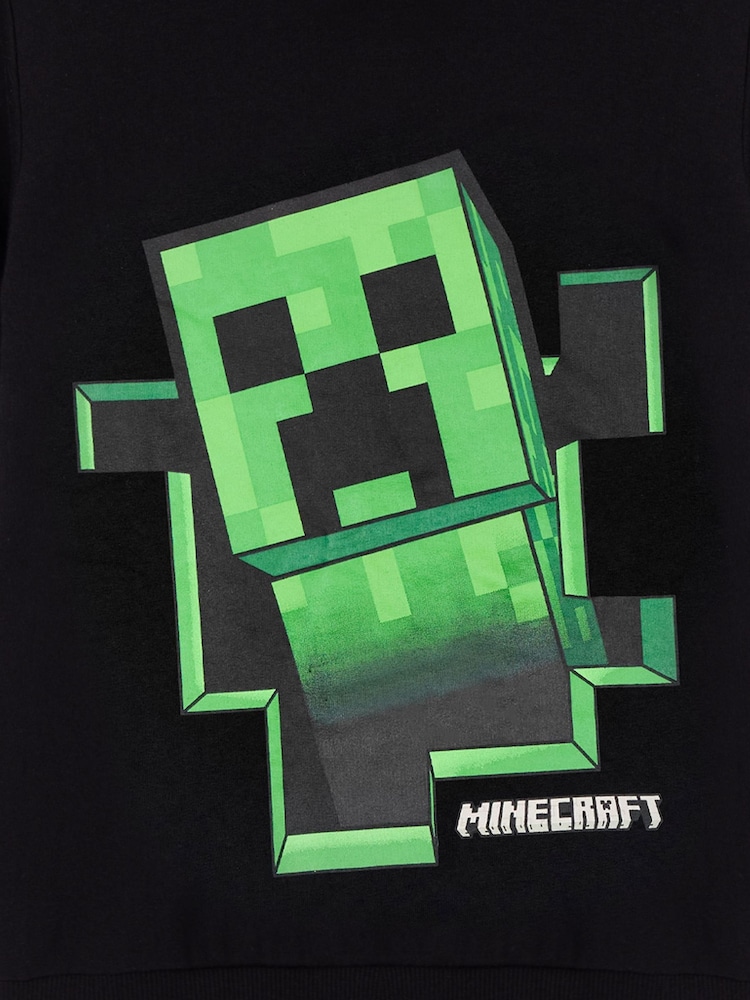 Vanilla Underground Boys Black Minecraft 100% Cotton Hoodie - Image 5 of 6