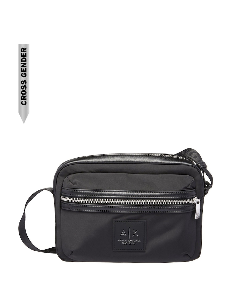Armani Exchange Capsule Crossbody Black Camera Bag - Image 1 of 3
