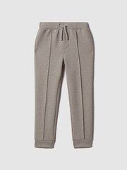 Reiss Taupe Premier 9-13 yrs Interlock Jersey Drawstring Joggers - Image 2 of 6