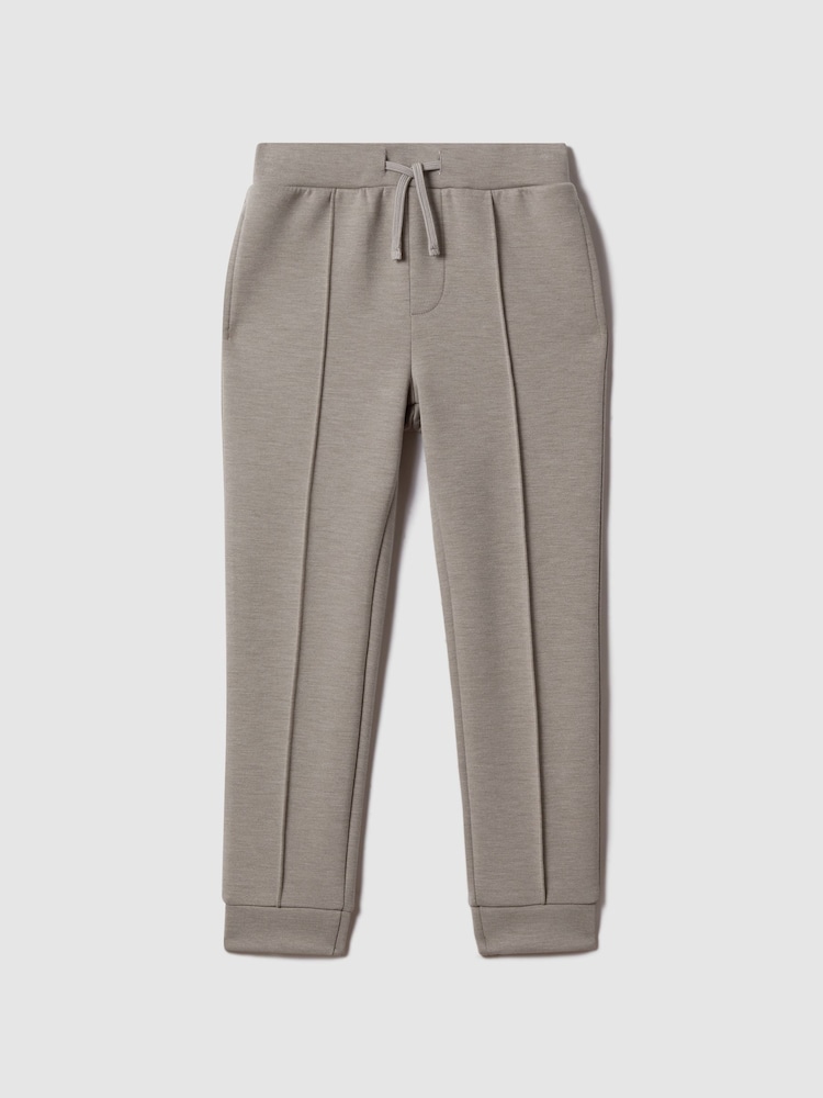 Reiss Taupe Premier 9-13 yrs Interlock Jersey Drawstring Joggers - Image 2 of 6