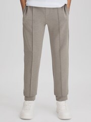 Reiss Taupe Premier 9-13 yrs Interlock Jersey Drawstring Joggers - Image 3 of 6