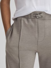 Reiss Taupe Premier 9-13 yrs Interlock Jersey Drawstring Joggers - Image 4 of 6