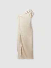 Reiss Beatrice One-Shoulder-Maxikleid mit Drapierung hinten - Bild 2 von 5