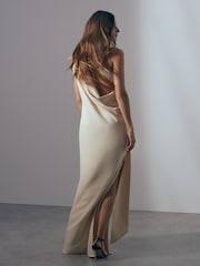 Reiss Beatrice One-Shoulder-Maxikleid mit Drapierung hinten - Bild 4 von 5
