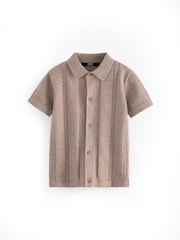 Nevtralno - kratek rokav; s kratkimi rokavi Button 100% Cotton Through polo majice (3mths-7yrs) - Slika 5 iz 7
