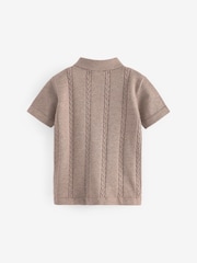 Nevtralno - kratek rokav; s kratkimi rokavi Button 100% Cotton Through polo majice (3mths-7yrs) - Slika 6 iz 7