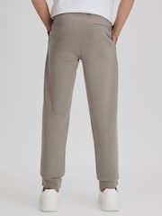 Reiss Taupe Premier Junior Interlock Jersey Drawstring Joggers - Image 5 of 6