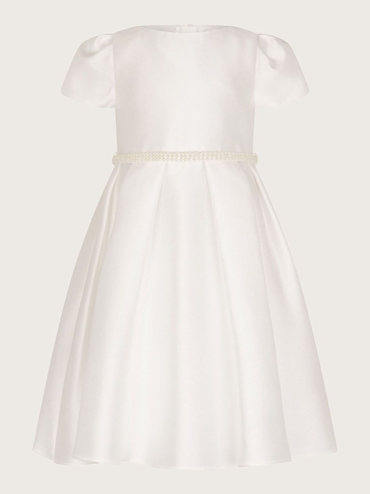 Monsoon White Pearl Belt Henrietta Dress - Image 1 of 3