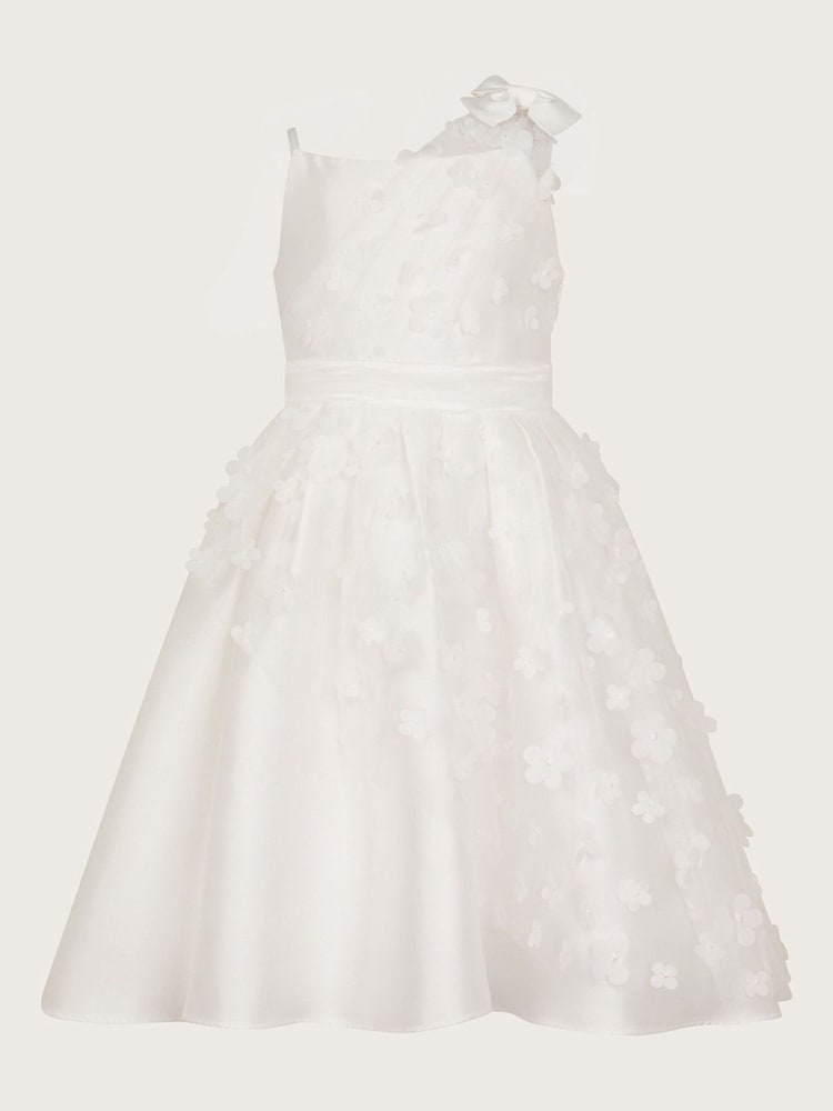 Monsoon White Floral Lauren Asymmetric Dress - Image 1 of 3