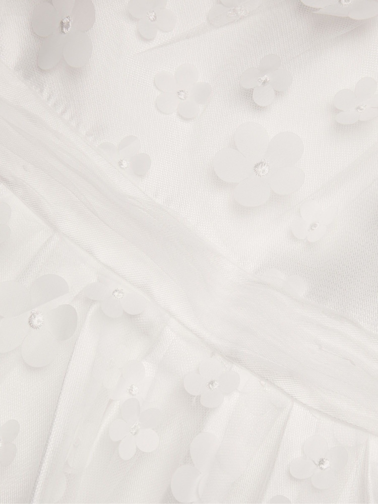 Monsoon White Floral Lauren Asymmetric Dress - Image 3 of 3