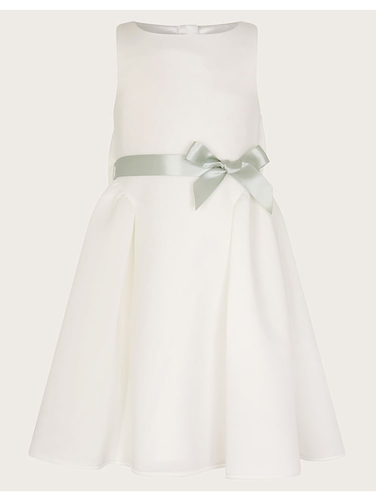 Monsoon White Scuba Holly Bridesmaid Dress - Image 1 of 3