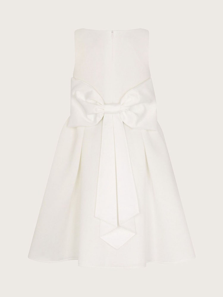 Monsoon White Scuba Holly Bridesmaid Dress - Image 2 of 3