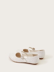 Monsoon Natural Pretty Lacey Ballerina Flats - Image 3 of 3
