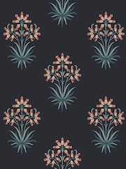 William Morris At Home Midnight Hyacinth Flower 10M Wallpaper - Image 2 of 5