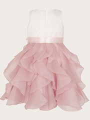 Monsoon Pink Baby Lace Cancan Ruffle Dress - Image 2 of 3