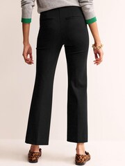 Boden Black Ponte Pull on Kick Flare Trousers - Image 2 of 5