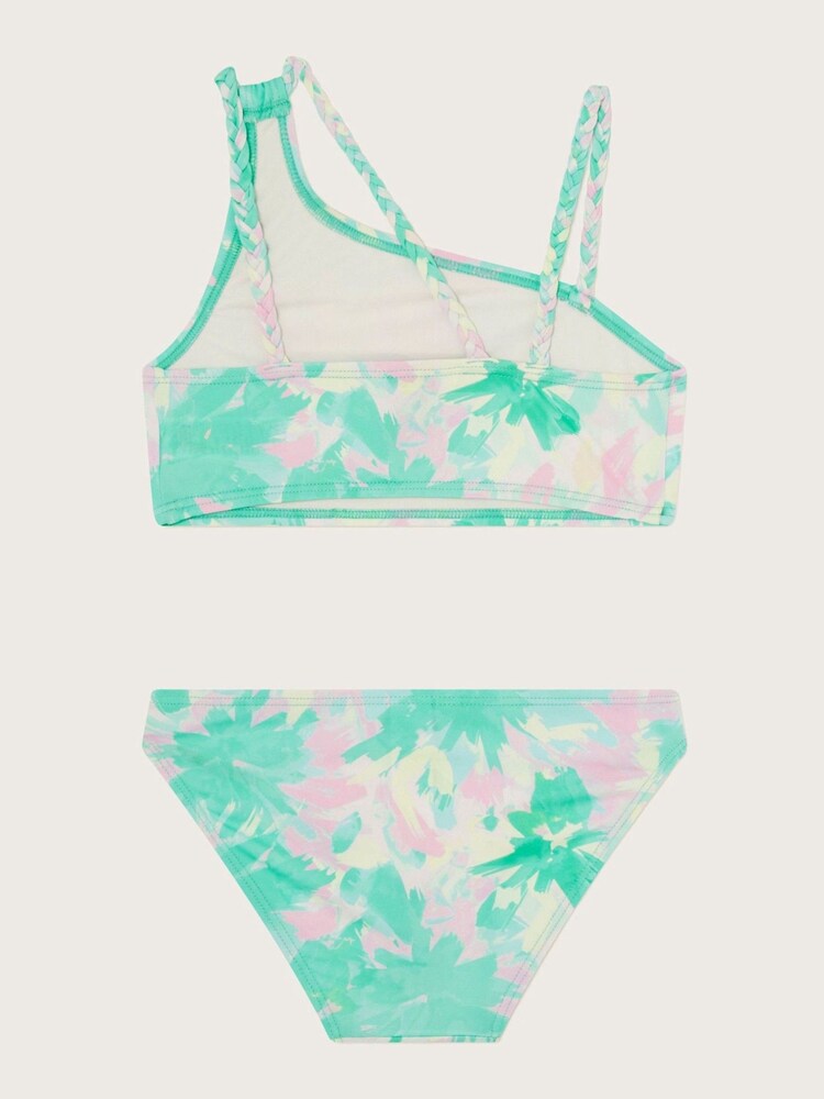 Monsoon Green Splash Palm Print Bikini Set - Image 2 of 3