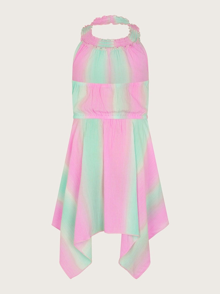 Monsoon Purple Tie Dye Halter Neck Dress - Image 2 of 3