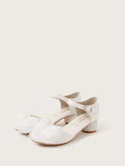Monsoon Natural Kali Satin Two Part Heels - Image 1 of 3