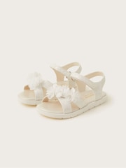 Monsoon Natural Lace Corsage Sandals - Image 2 of 3