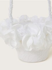 Monsoon White Natural Petal Bridesmaid Bag - Image 2 of 2