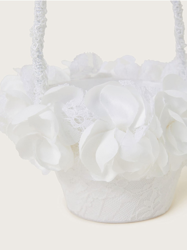 Monsoon White Natural Petal Bridesmaid Bag - Image 2 of 2
